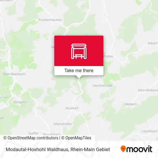 Карта Modautal-Hoxhohl Waldhaus