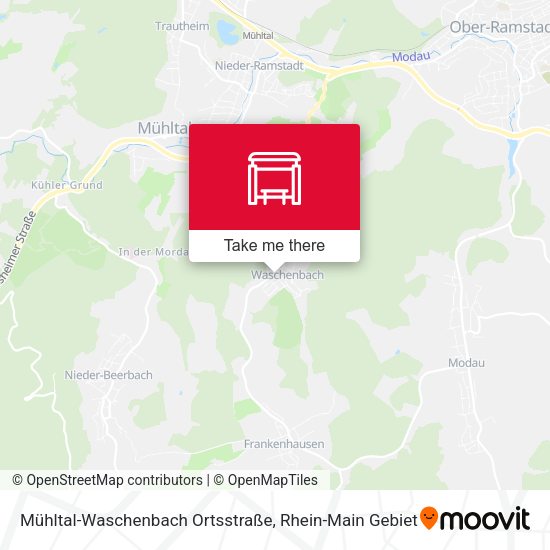 Mühltal-Waschenbach Ortsstraße map