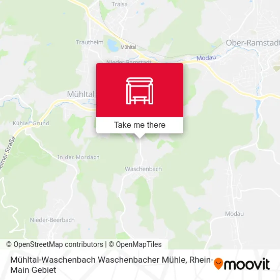 Карта Mühltal-Waschenbach Waschenbacher Mühle