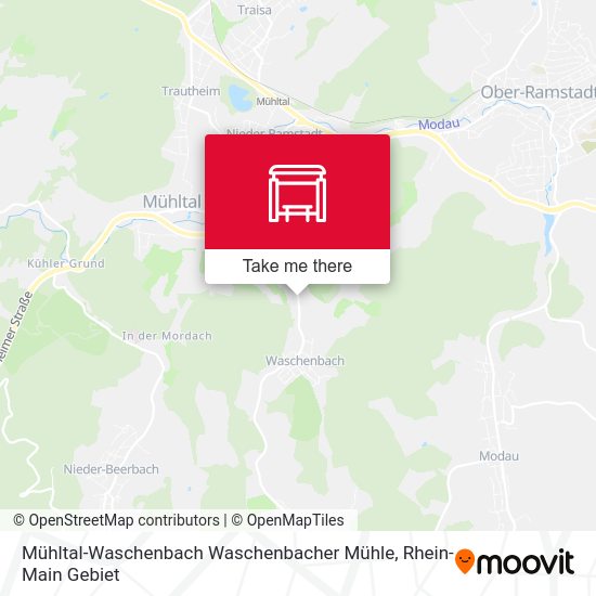 Mühltal-Waschenbach Waschenbacher Mühle map