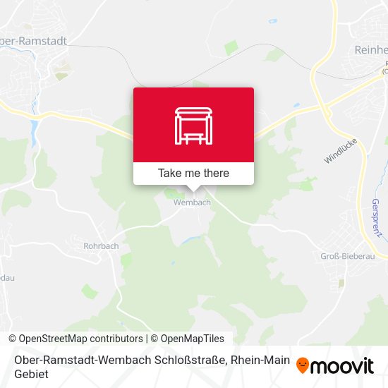 Ober-Ramstadt-Wembach Schloßstraße map