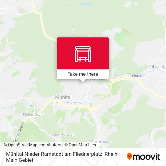 Карта Mühltal-Nieder-Ramstadt am Fliednerplatz