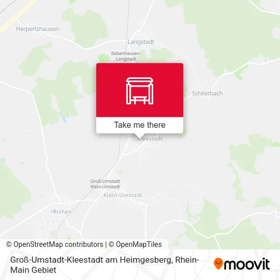 Карта Groß-Umstadt-Kleestadt am Heimgesberg