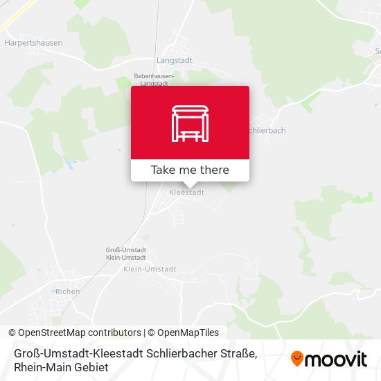 Groß-Umstadt-Kleestadt Schlierbacher Straße map