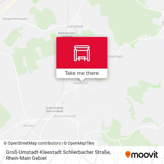 Карта Groß-Umstadt-Kleestadt Schlierbacher Straße