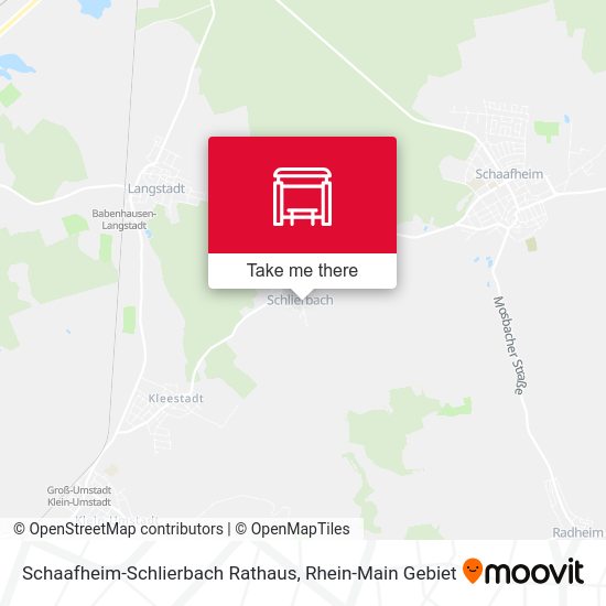 Schaafheim-Schlierbach Rathaus map