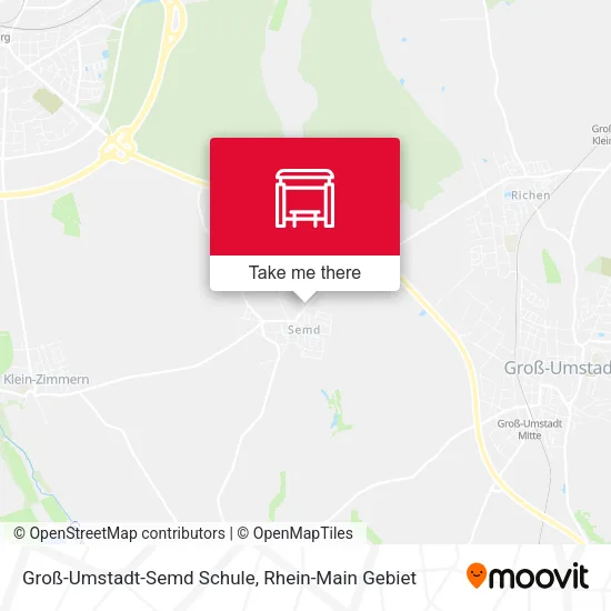 Карта Groß-Umstadt-Semd Schule