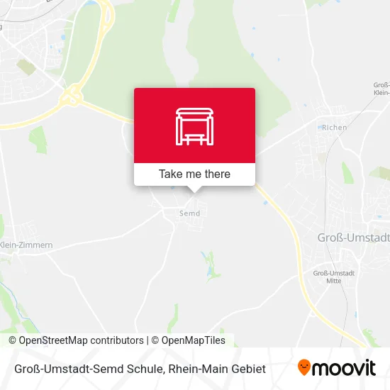 Карта Groß-Umstadt-Semd Schule