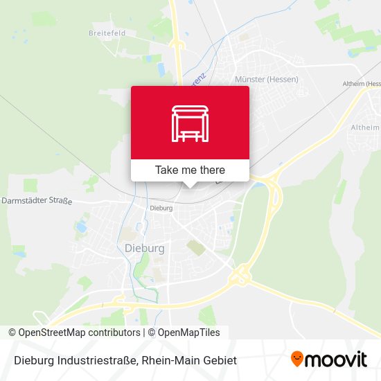 Dieburg Industriestraße map
