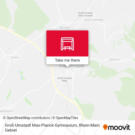 Карта Groß-Umstadt Max-Planck-Gymnasium
