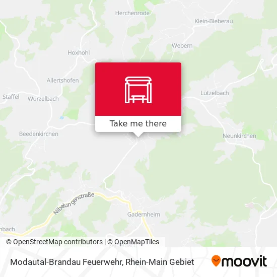 Карта Modautal-Brandau Feuerwehr