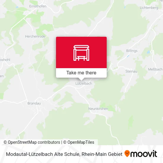 Карта Modautal-Lützelbach Alte Schule