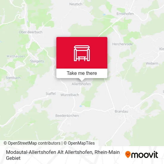 Карта Modautal-Allertshofen Alt Allertshofen