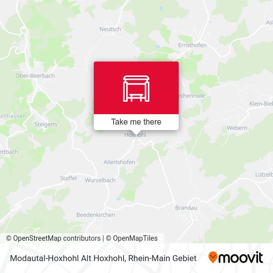 Modautal-Hoxhohl Alt Hoxhohl map
