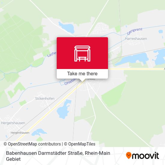 Babenhausen Darmstädter Straße map
