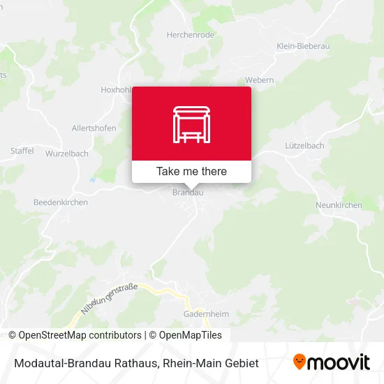 Карта Modautal-Brandau Rathaus