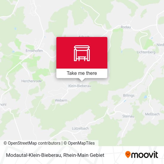 Карта Modautal-Klein-Bieberau
