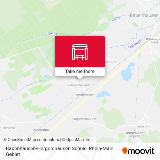 Babenhausen-Hergershausen Schule map