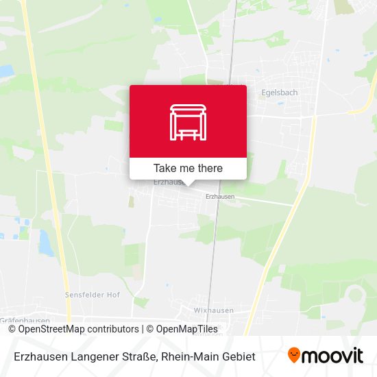 Erzhausen Langener Straße map