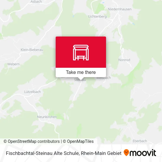 Карта Fischbachtal-Steinau Alte Schule