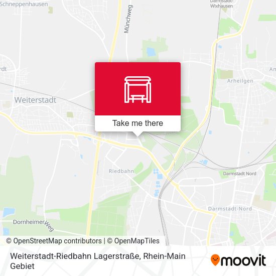 Weiterstadt-Riedbahn Lagerstraße map