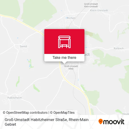 Карта Groß-Umstadt Habitzheimer Straße