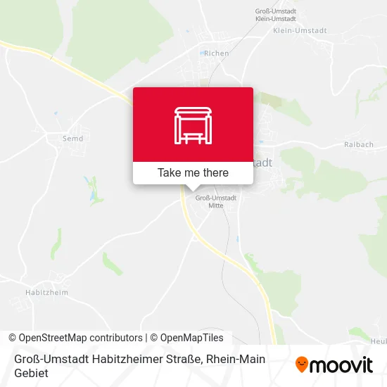 Карта Groß-Umstadt Habitzheimer Straße