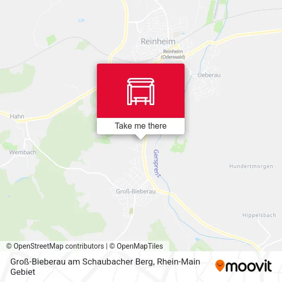 Карта Groß-Bieberau am Schaubacher Berg
