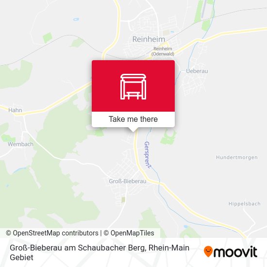 Groß-Bieberau am Schaubacher Berg map