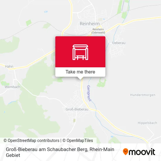 Карта Groß-Bieberau am Schaubacher Berg