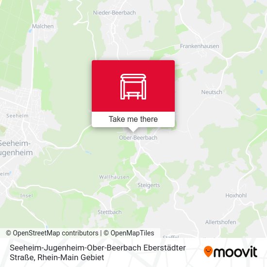 Seeheim-Jugenheim-Ober-Beerbach Eberstädter Straße map