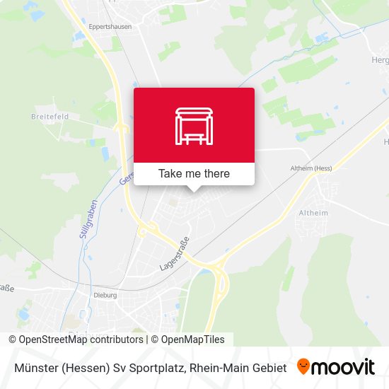 Münster (Hessen) Sv Sportplatz map