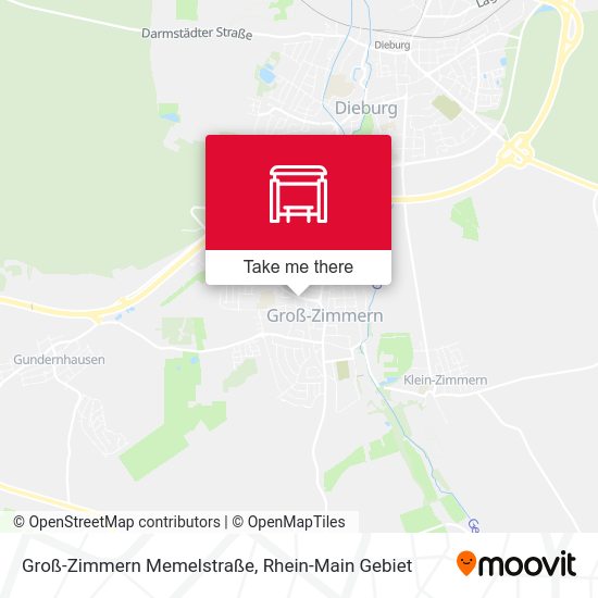 Groß-Zimmern Memelstraße map