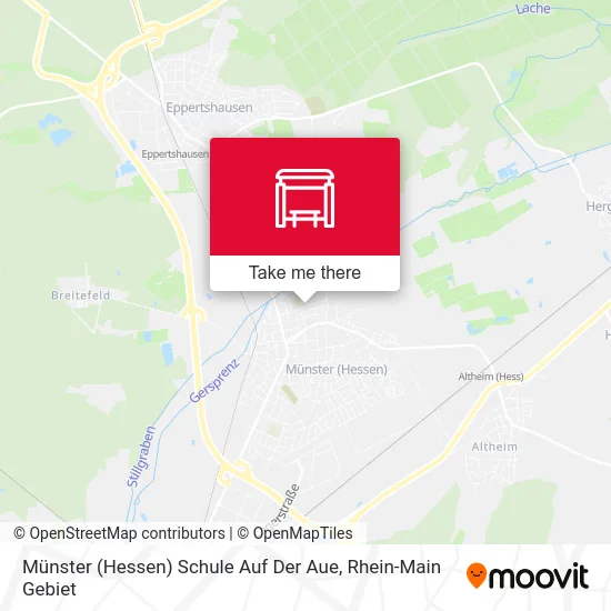 Карта Münster (Hessen) Schule Auf Der Aue