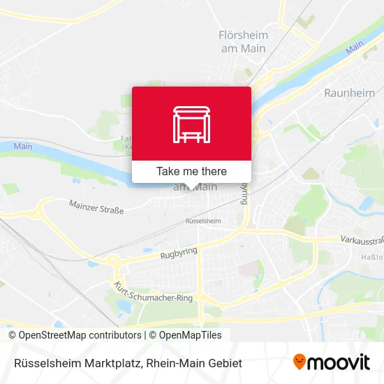 Карта Rüsselsheim Marktplatz