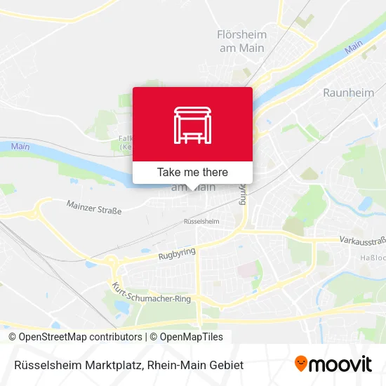 Карта Rüsselsheim Marktplatz