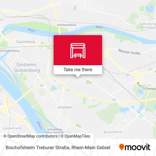 Bischofsheim Treburer Straße map