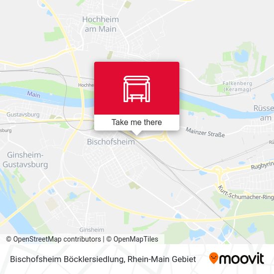 Bischofsheim Böcklersiedlung map
