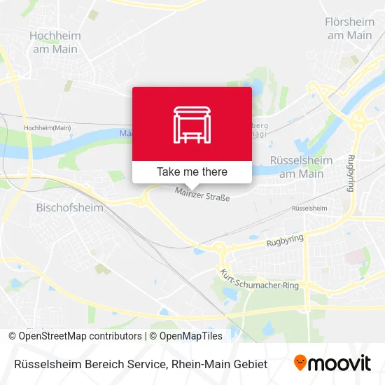 Карта Rüsselsheim Bereich Service