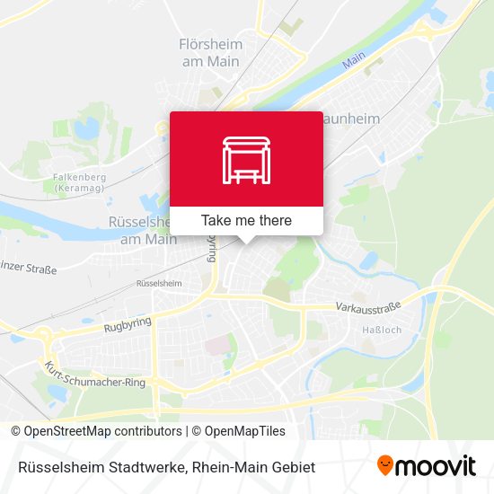Rüsselsheim Stadtwerke map