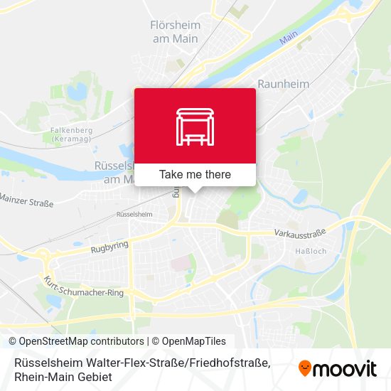 Rüsselsheim Walter-Flex-Straße / Friedhofstraße map