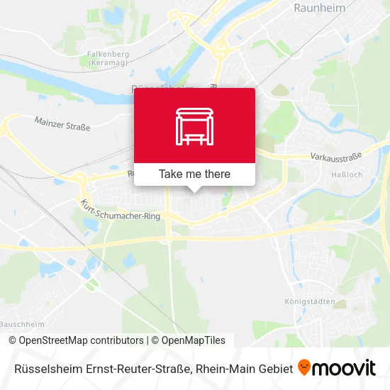 Карта Rüsselsheim Ernst-Reuter-Straße