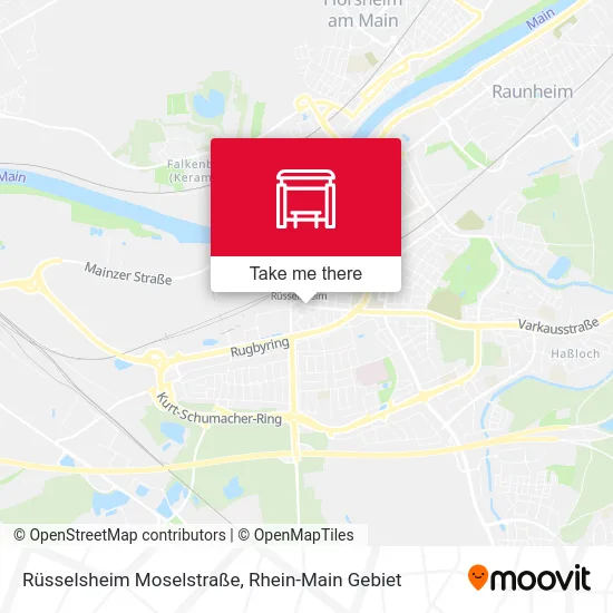 Rüsselsheim Moselstraße map
