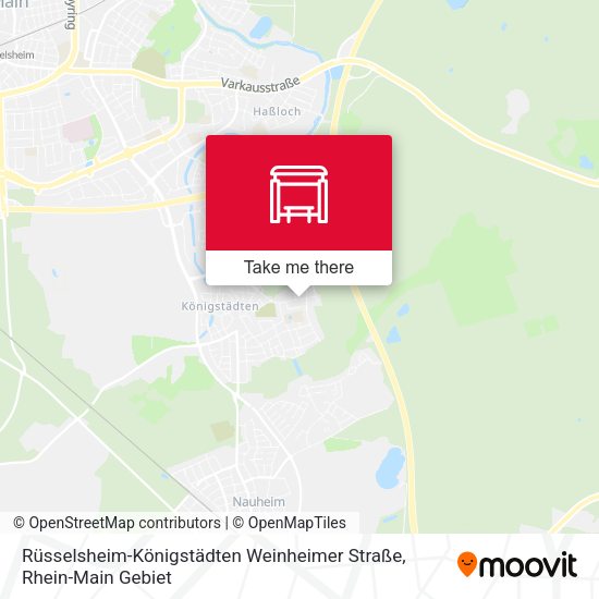Rüsselsheim-Königstädten Weinheimer Straße map