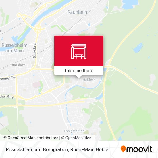 Rüsselsheim am Borngraben map