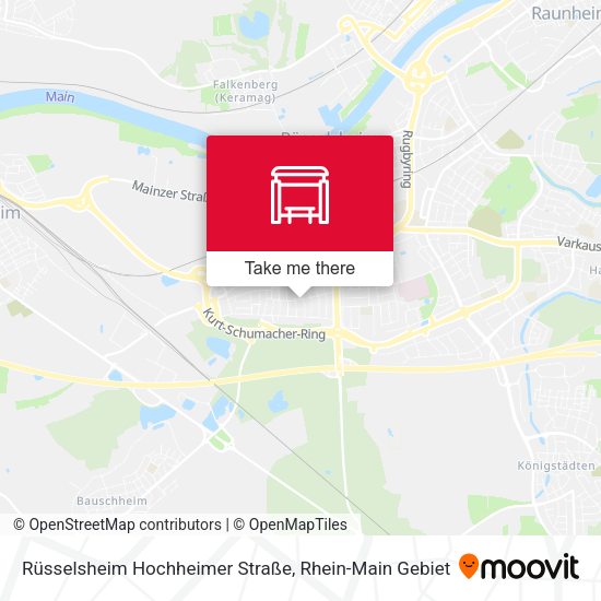 Rüsselsheim Hochheimer Straße map