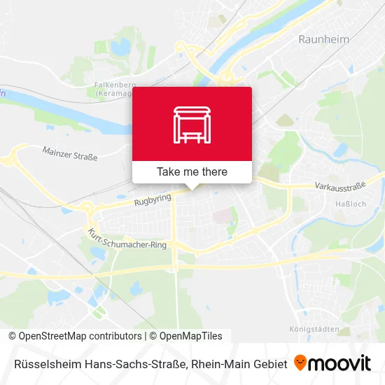 Rüsselsheim Hans-Sachs-Straße map