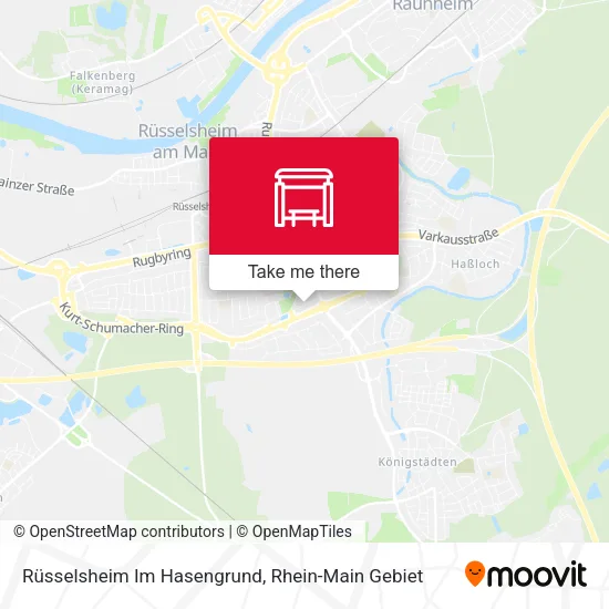 Карта Rüsselsheim Im Hasengrund
