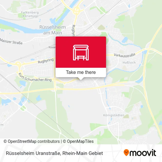 Карта Rüsselsheim Uranstraße