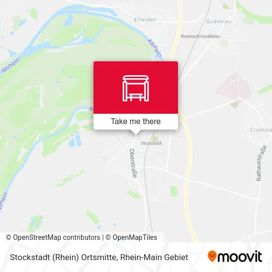 Карта Stockstadt (Rhein) Ortsmitte